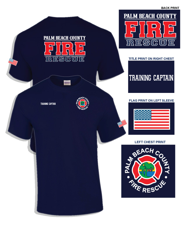 (TRAINING CAPTAIN) Gildan DryBlend® T-Shirt, Navy